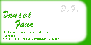 daniel faur business card